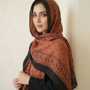 2 Yard Rayon Rai Dana 4 Side Border Printed Sheila