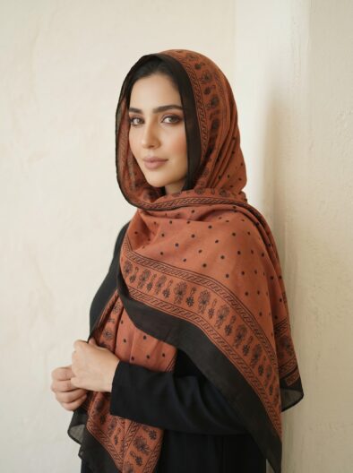 Rayon Rai Dana 4 Side Printed Border Sheila