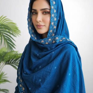 Sp Plain Cut Border Butti Embroidery Sheila