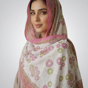 Tikli White Butti Sheila