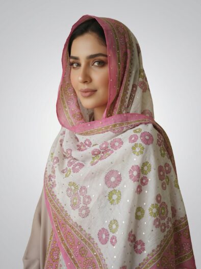 Tikli White Butti Sheila